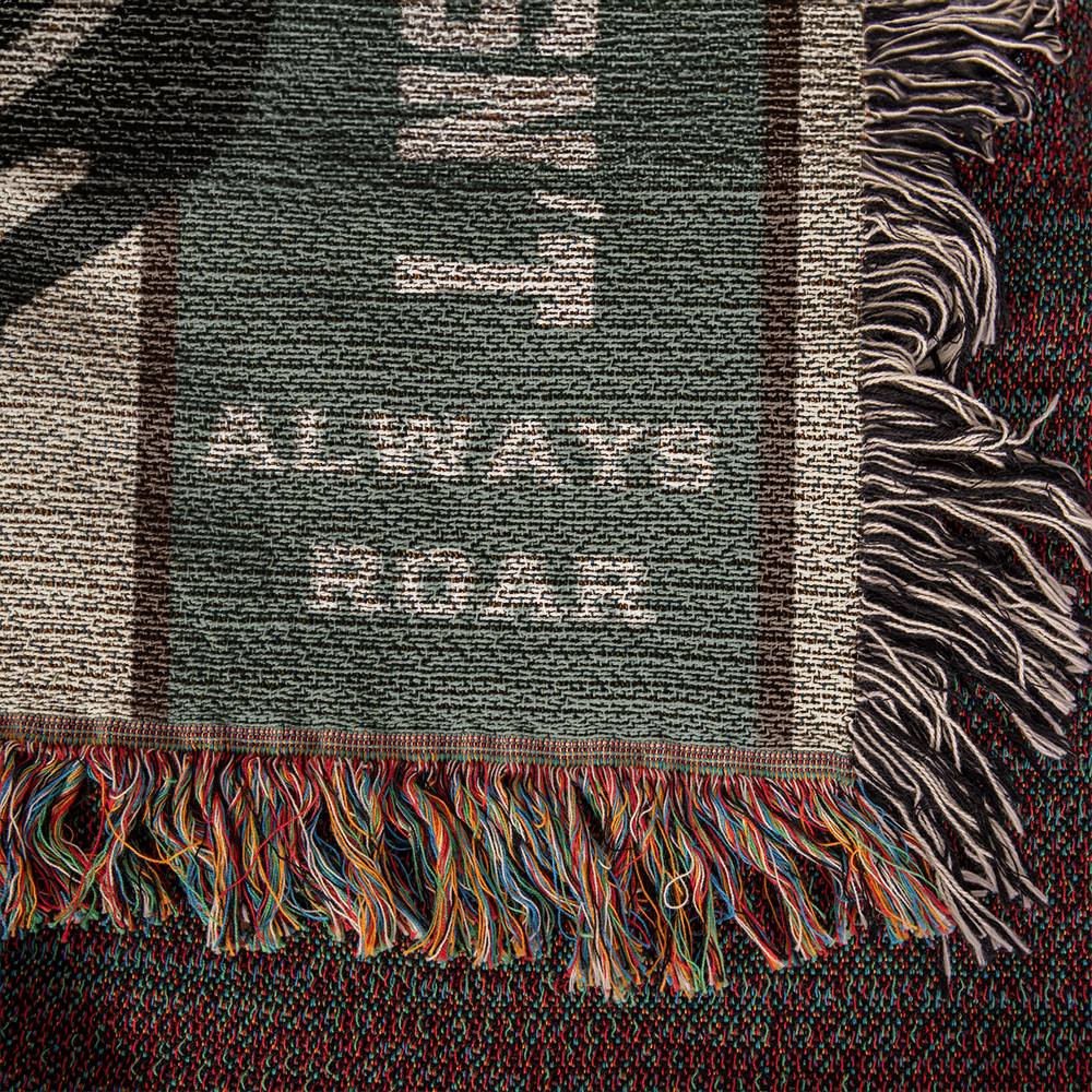 Strength Doesn’t Always Roar, Motivational Woven Christian Throw,