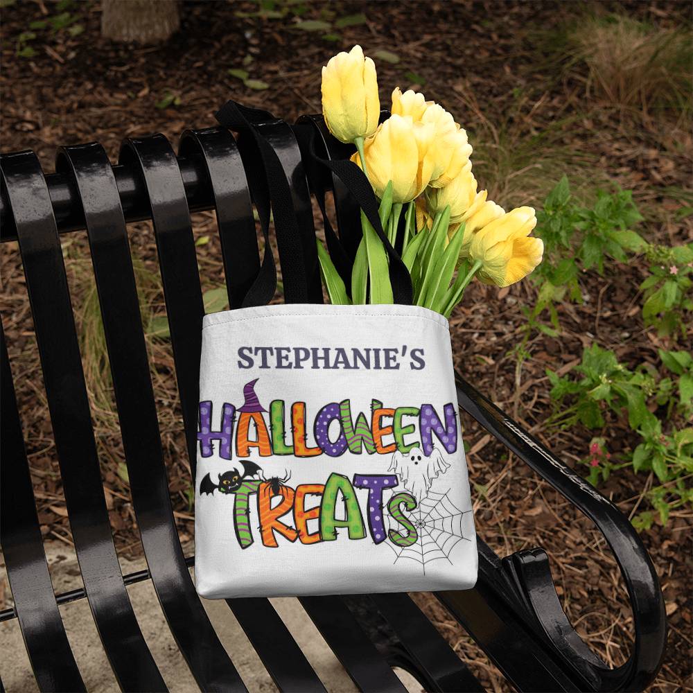 Personalized, Cute and Fun Classic Halloween Trick or Treat Tote Bag
