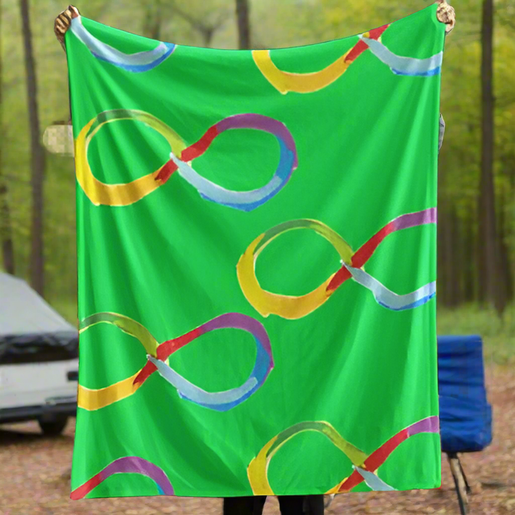 Infinity Symbol blanket - Neurodiversity Infinity Cozy Plush Fleece Blanket
