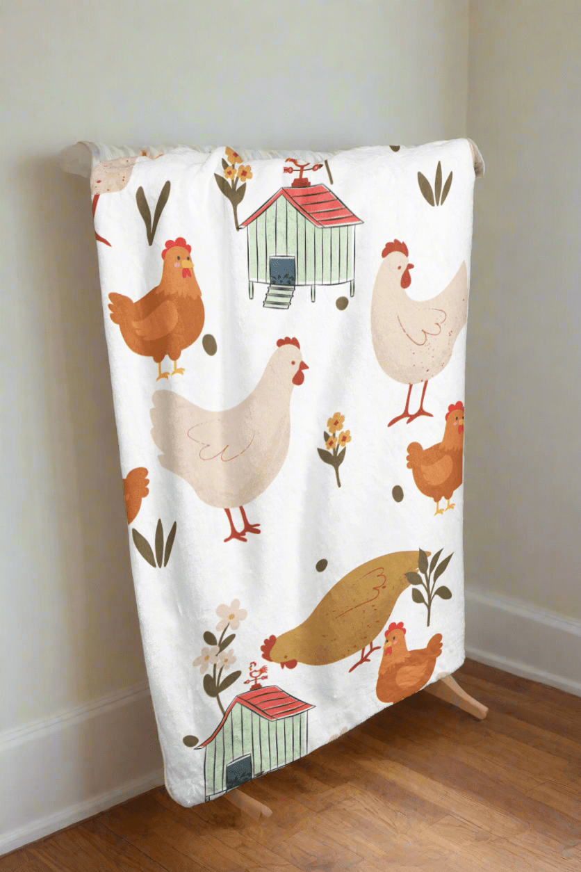 Chicken Country Cozy Plush Fleece Blanket