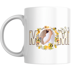 Baby Announcement 15oz White Pregnancy Announcement and Due Date Personalized Mug