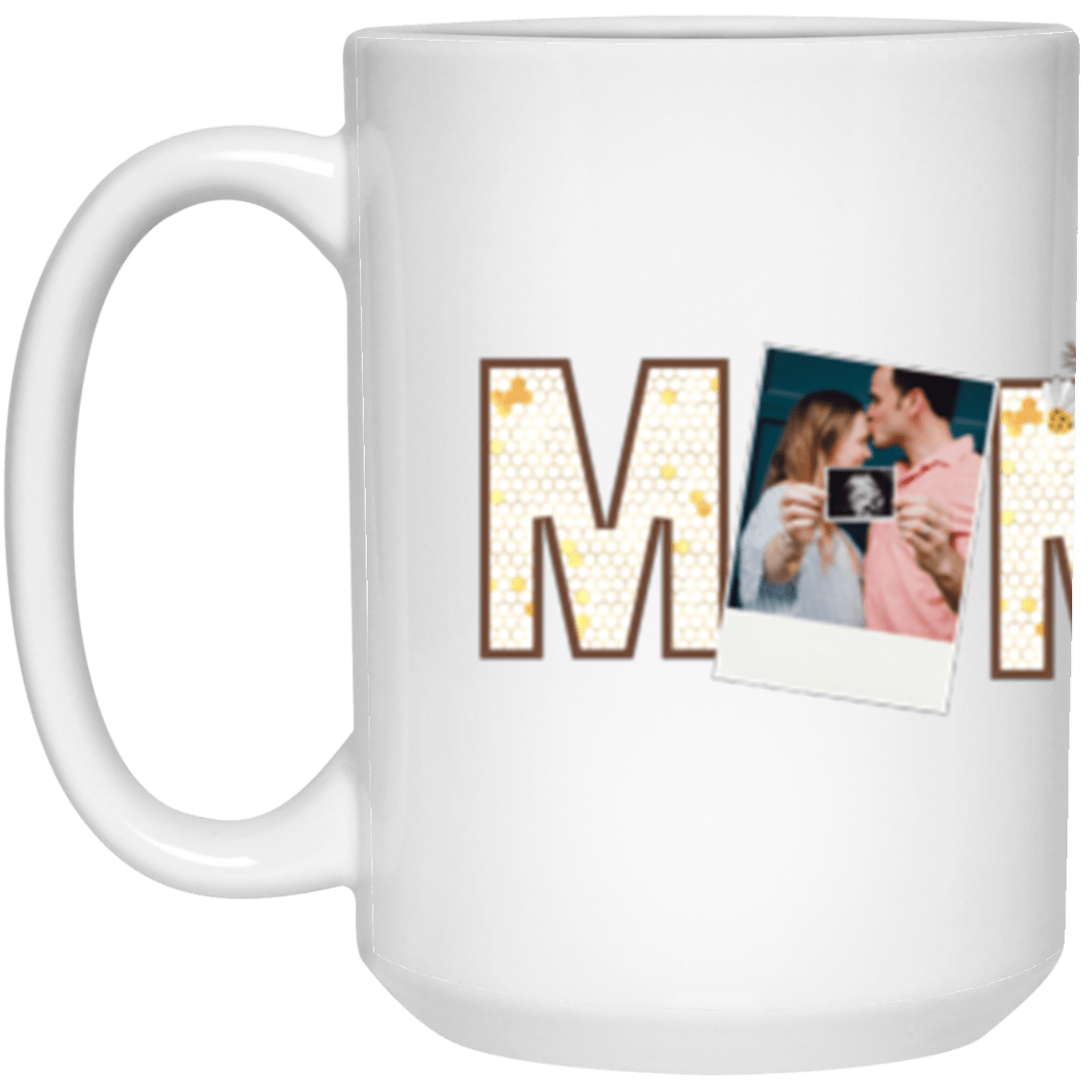 Personalized Snapshot Mommy To Bee 15oz White Due Date Announcement Mug