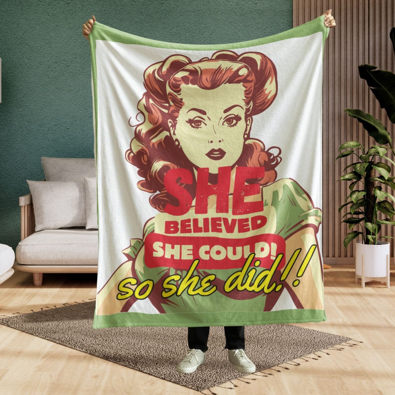 She Believed She Could Blanket | Empower the Girls In Your Life To Believe They Can ..