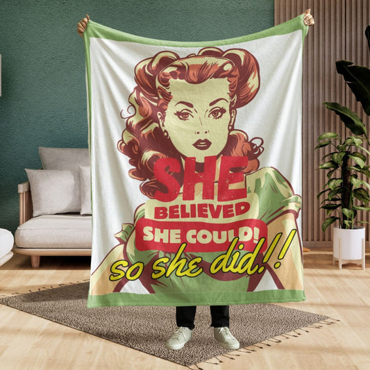She Believed She Could Blanket | Empower the Girls In Your Life To Believe They Can ..