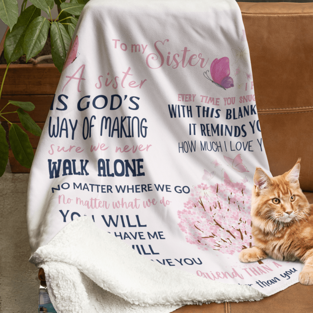 Sister Tree Blanket Soft Comfy Plush Sherpa