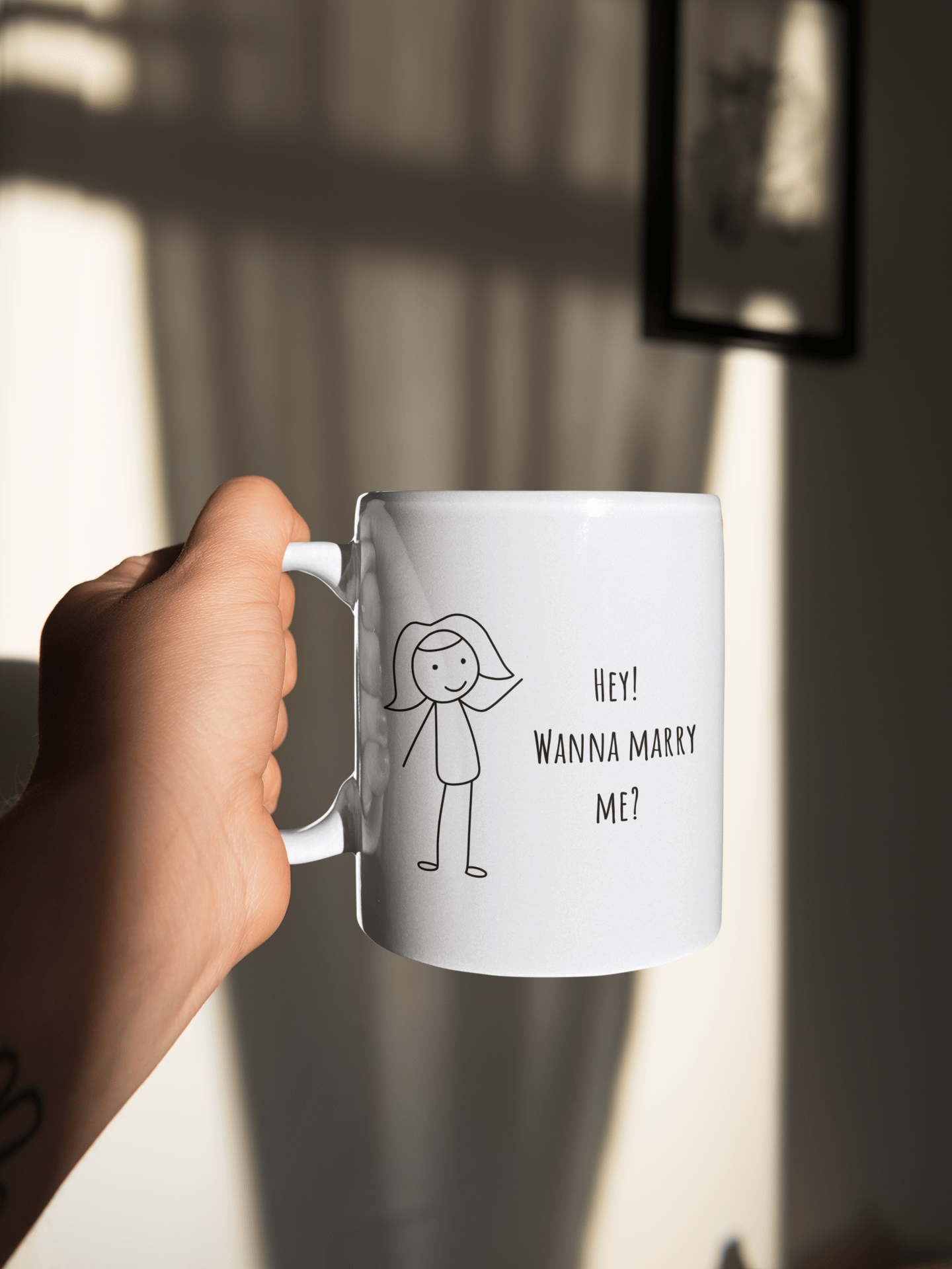 Hey (Girl) Wanna Marry Me ? 15oz White Mug