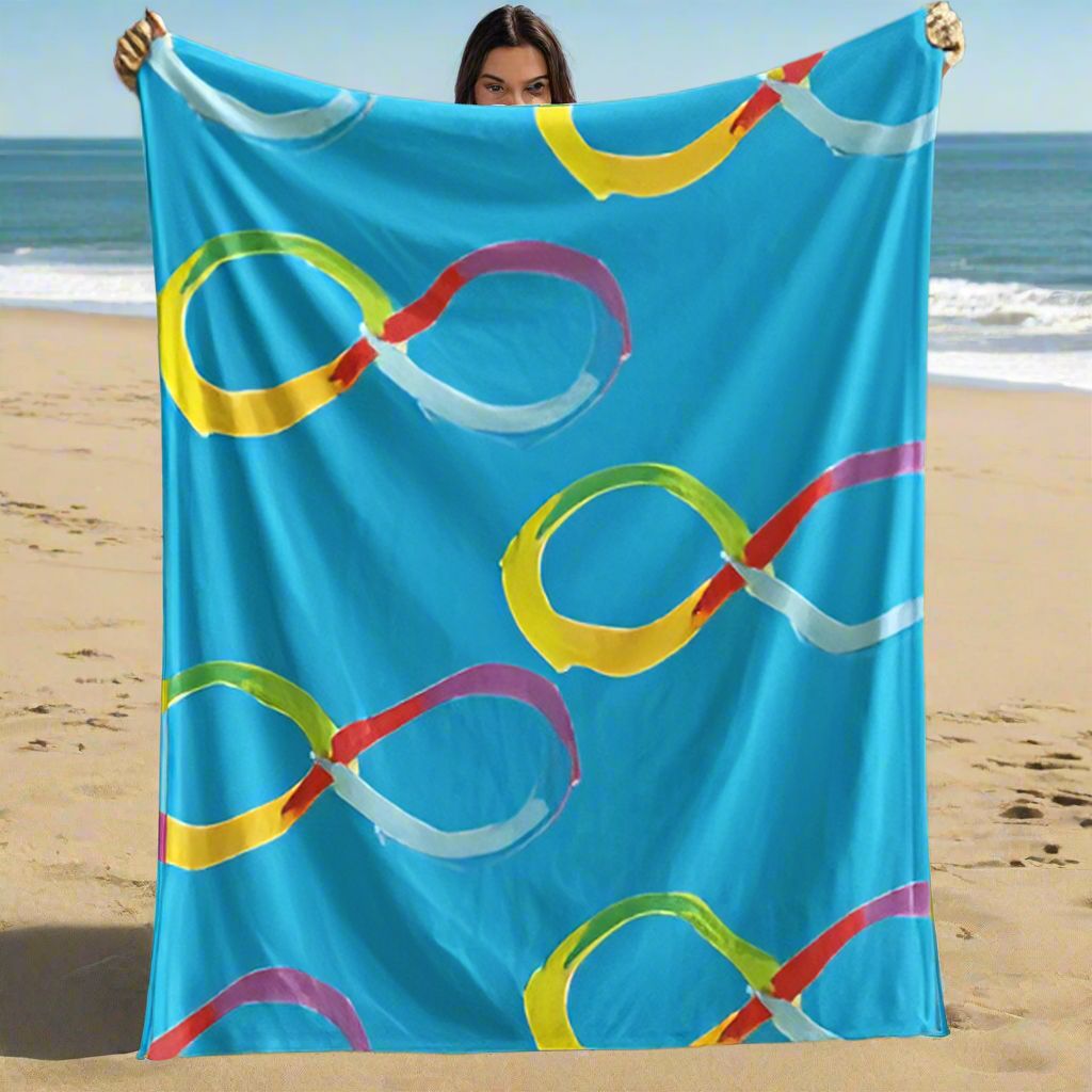 Infinity Symbol blanket - Neurodiversity Infinity Cozy Plush Fleece Blanket