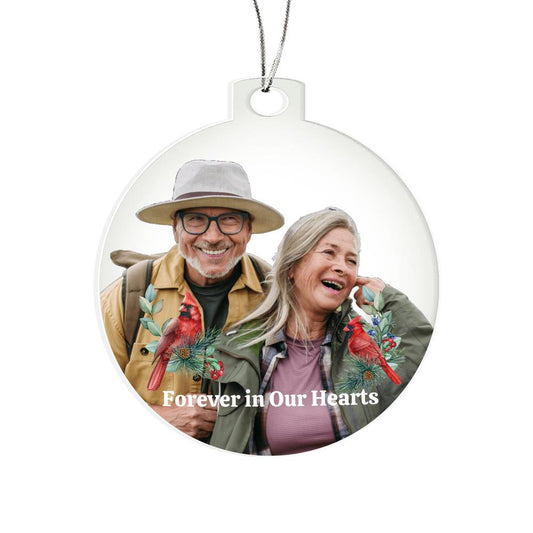 Personalized Acrylic Ornament Gift to Commemorate a Simple Celebration Ornament for those we are missing this holiday season