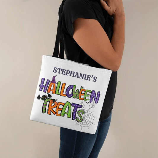 Personalized, Cute and Fun Classic Halloween Trick or Treat Tote Bag