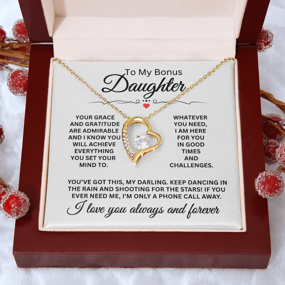To My Bonus Daughter, I Love You Forever and Always