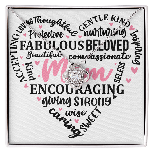 Mom You Are Amazing, Necklace and Message Card Gift For the Heart of the Family