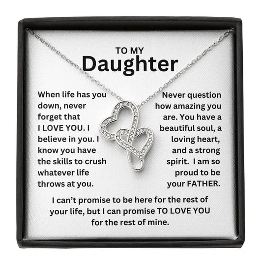 To My Daughter So Proud to Be Your Father Necklace