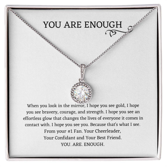 Eternal Hope Necklace | You Are Enough | Best Friend Gift | Daughter | Wife - BespokeBliss