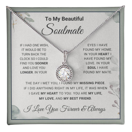 My Beautiful Soulmate | Eternal Hope Love Necklace | Gorgeous Gift for Your Soulmate