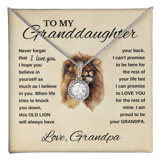 Granddaughter, This Old Lion Will Always Have Your Back, Love Grandpa