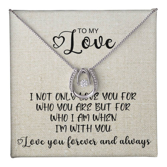 I Got Lucky When We Fell In Love Necklace