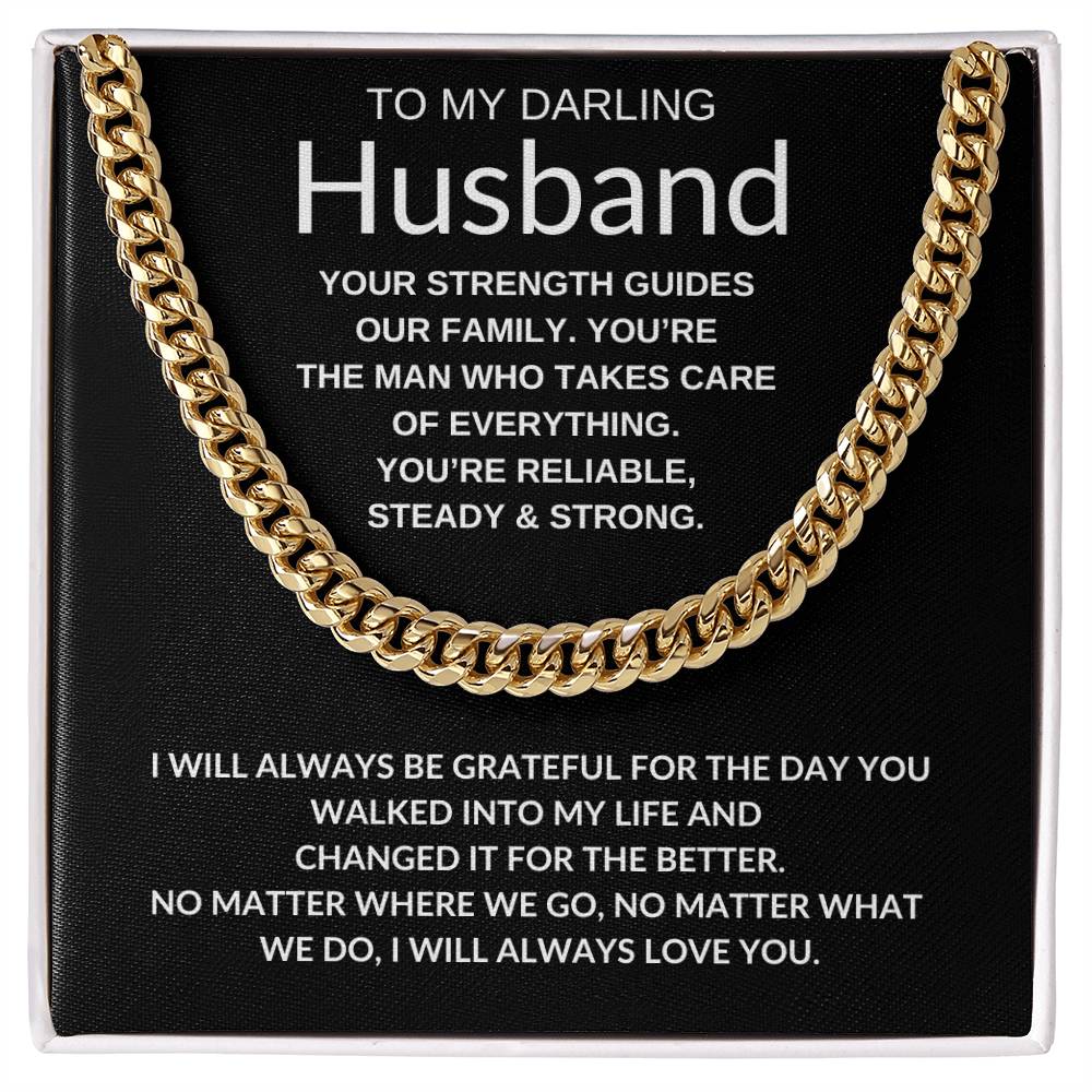 To My Darling Husband, Your Strength Guides