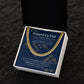 Stepped Up Dad, Love Your Children | Step Dad Gift | Step Dad Love Cuban Chain
