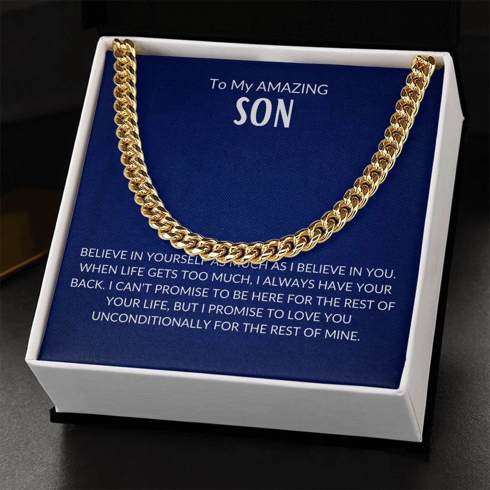 To My Amazing Son | Cuban Chain | Son I Love You