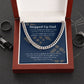 Stepped Up Dad, Love Your Children | Step Dad Gift | Step Dad Love Cuban Chain