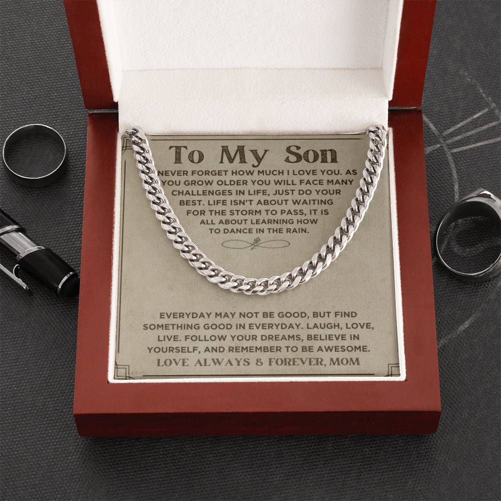 My Son, Love Mom, Every Day... | Trending Jewelry Item | Classic Thick Chain