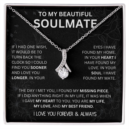 Beautiful Soulmate Pendant Necklace for Her