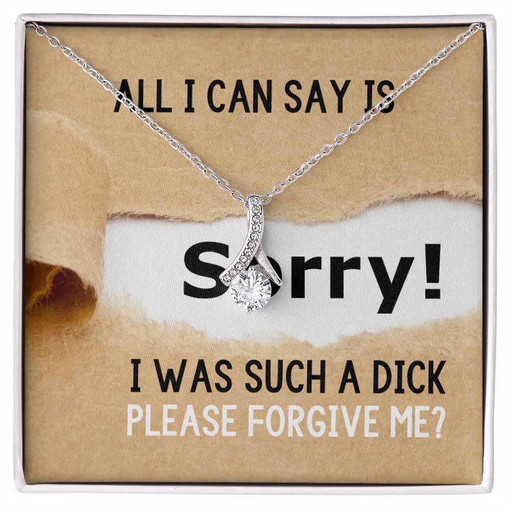 Sorry I Was Such A Dick, Please Forgive Me?