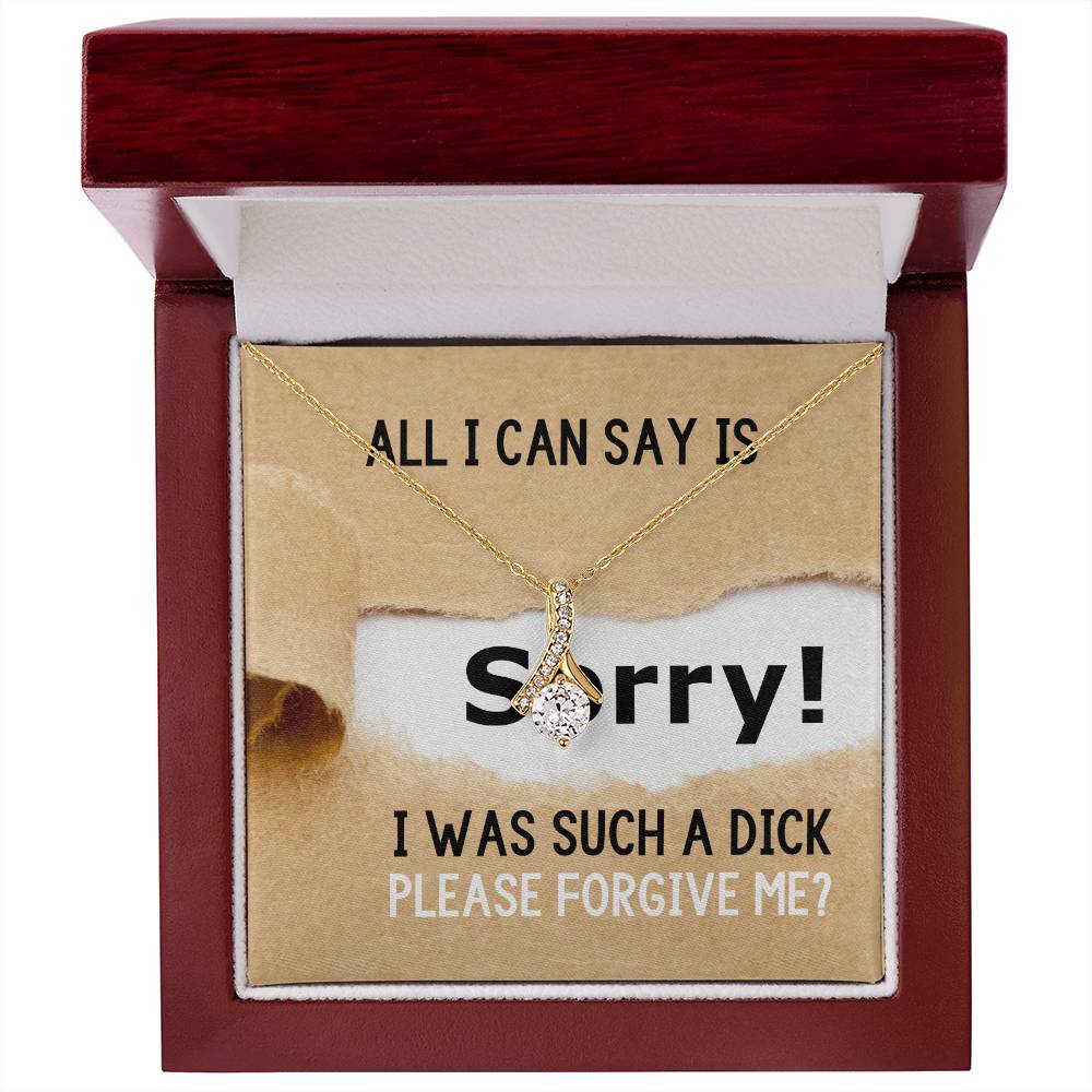 Sorry I Was Such A Dick, Please Forgive Me?