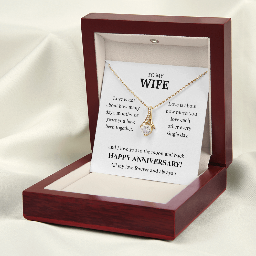 To My Wife on our Anniversary, Love you to the moon and back