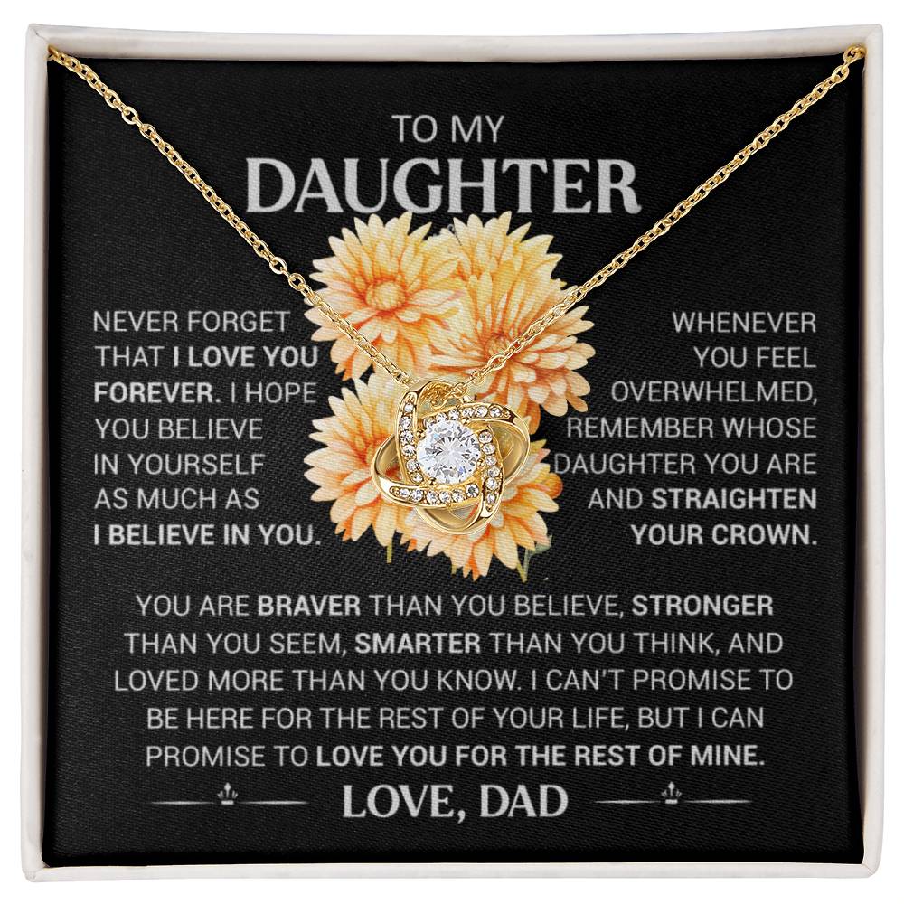 To My Daughter, Never Forget That I Love You, Love Dad