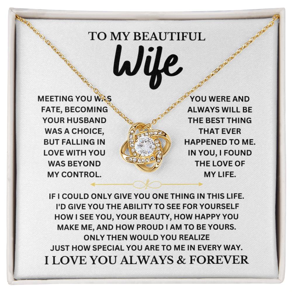 Wife, I Love You Always & Forever Necklace