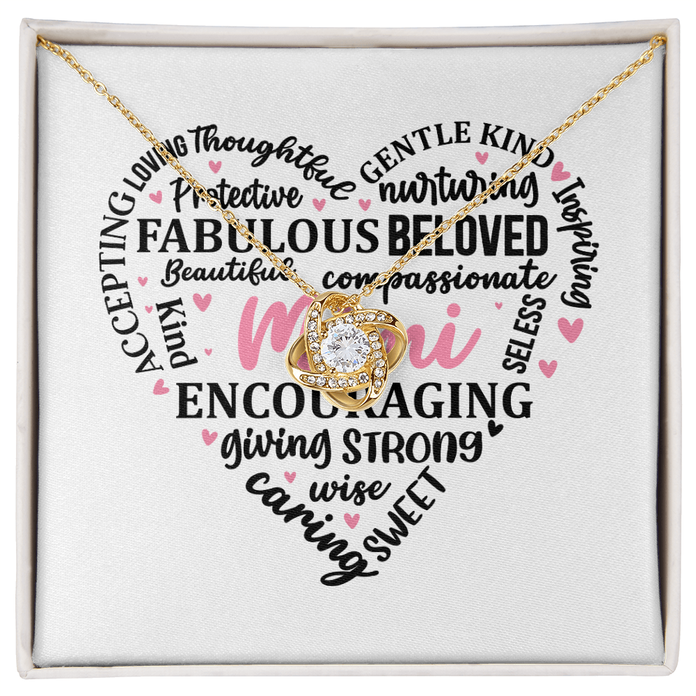 A Special gift for Mimi message card and necklace to show how much you love and appreciate her