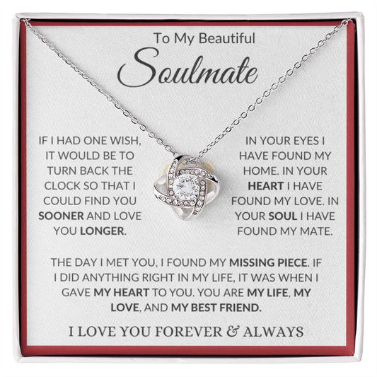 You Are My Life, My Love, My Soulmate Necklace For Her