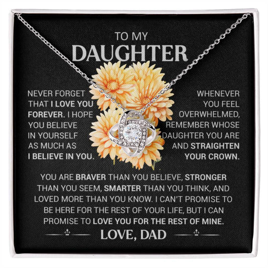 To My Daughter, Never Forget That I Love You, Love Dad