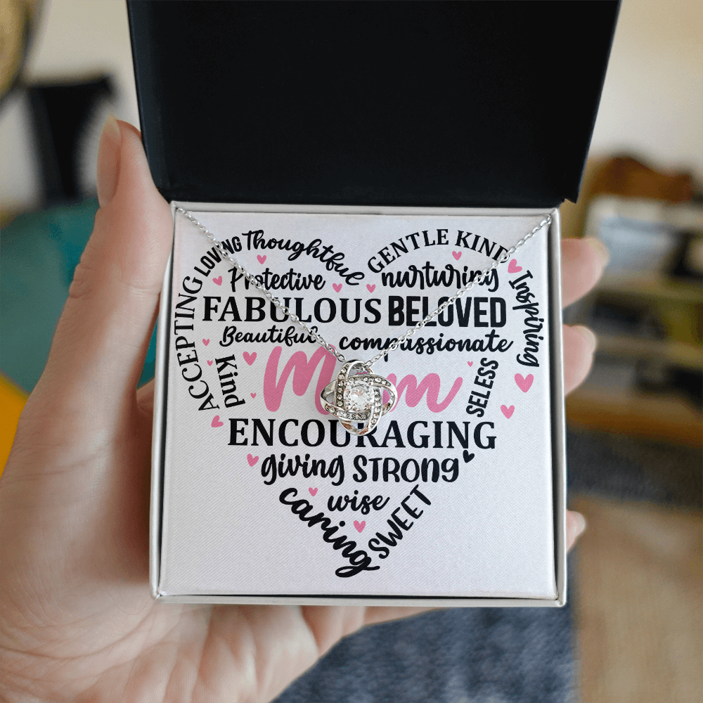 Mom You Are Amazing, Necklace and Message Card Gift For the Heart of the Family