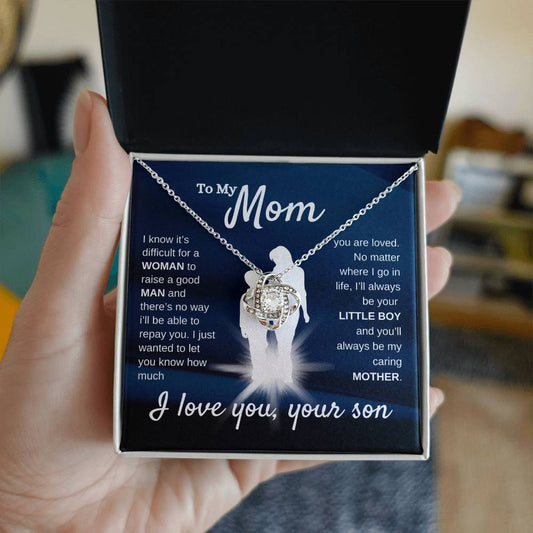 Mom with Love Son,  Love you Mother - Necklace [Almost Sold Out]