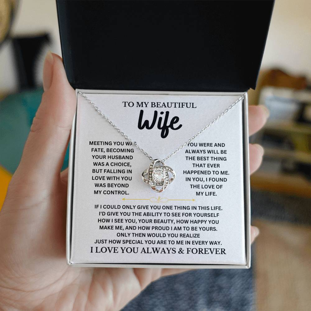 Wife, I Love You Always & Forever Necklace