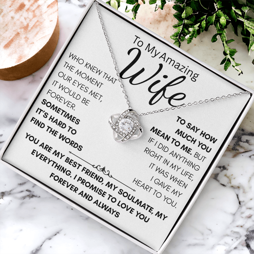 Your Wife, Your Best Friend, Your Forever, this gift reminds her every day how much you love her.