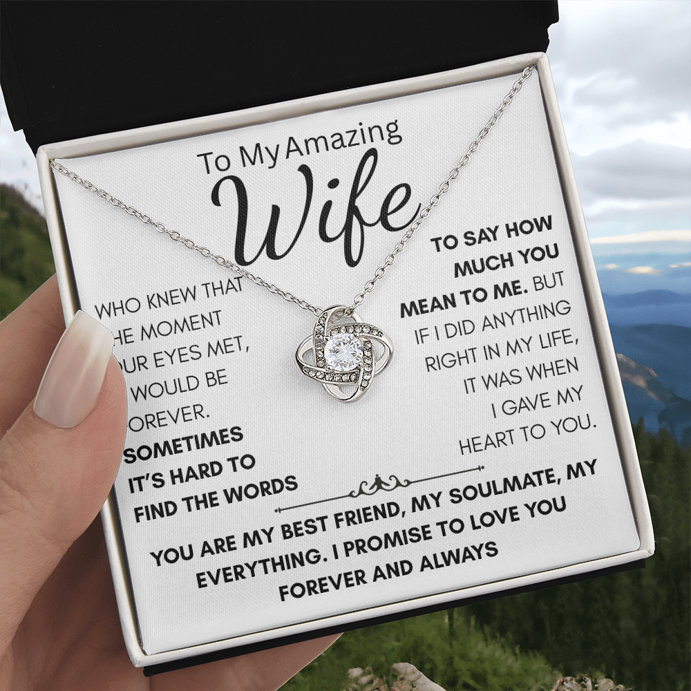 Your Wife, Your Best Friend, Your Forever, this gift reminds her every day how much you love her.