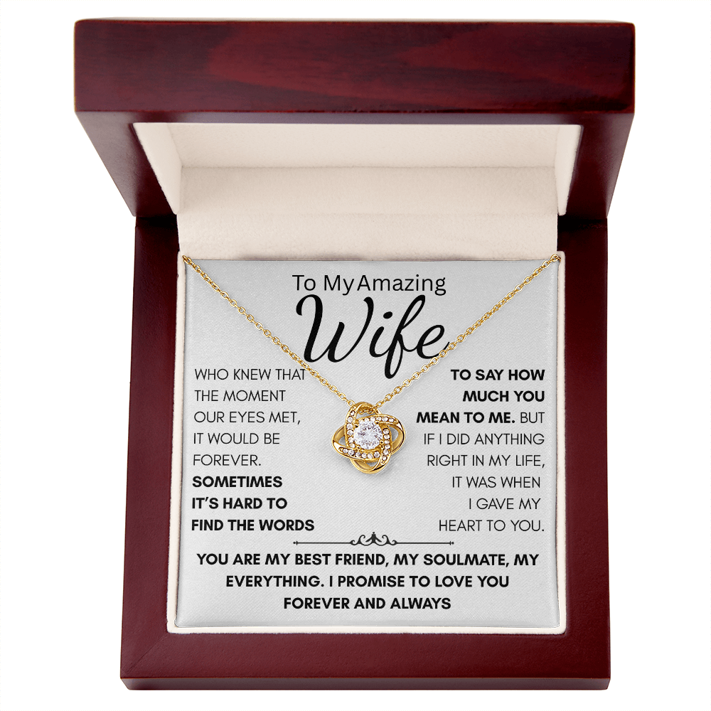 Your Wife, Your Best Friend, Your Forever, this gift reminds her every day how much you love her.