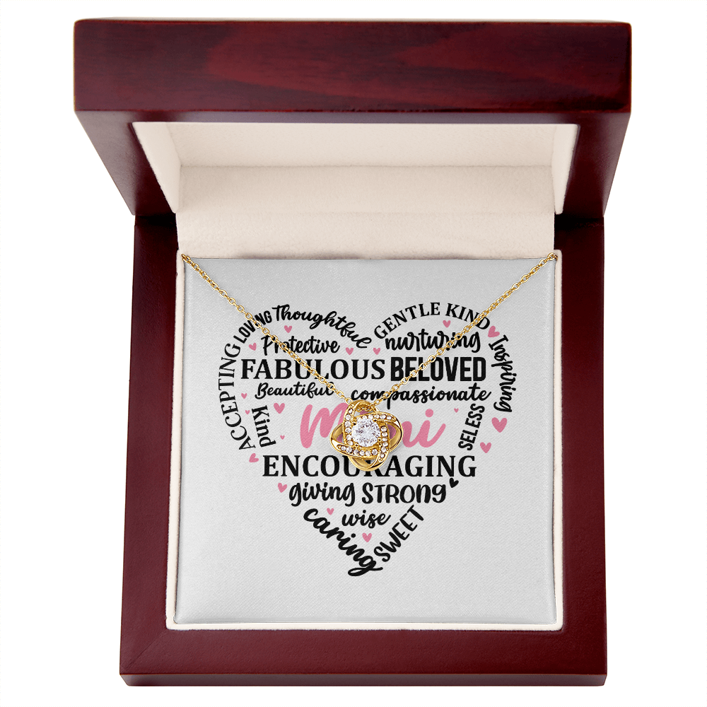 A Special gift for Mimi message card and necklace to show how much you love and appreciate her
