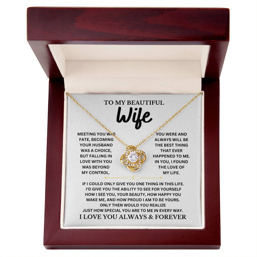 Wife, I Love You Always & Forever Necklace