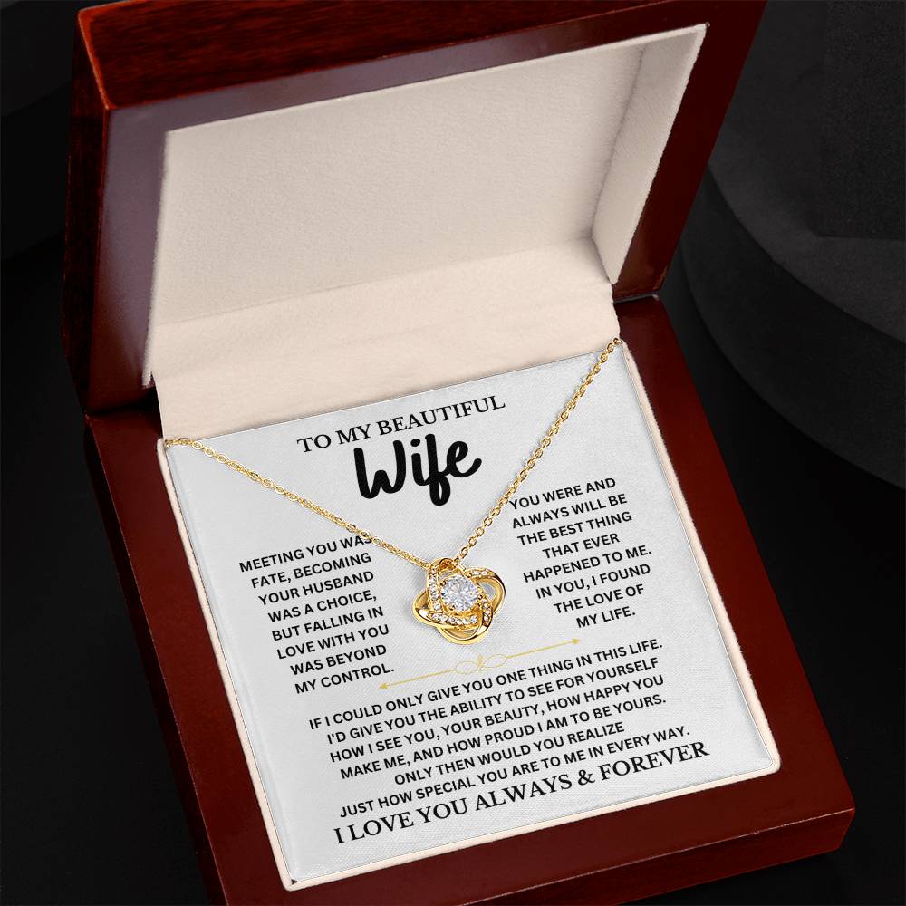 Wife, I Love You Always & Forever Necklace