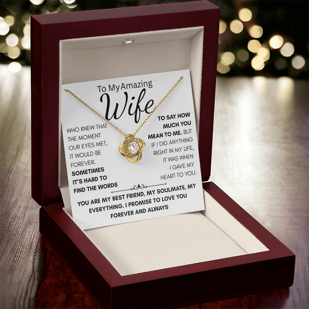 Your Wife, Your Best Friend, Your Forever, this gift reminds her every day how much you love her.