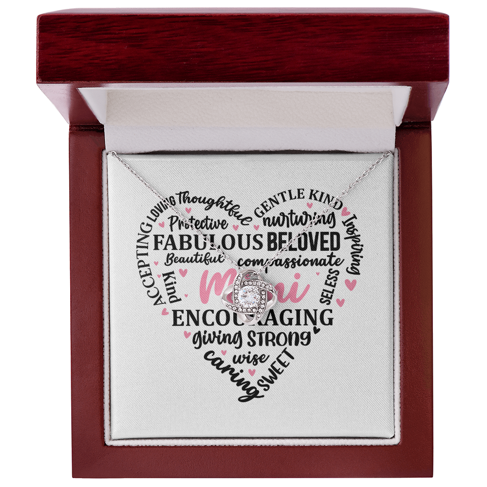 A Special gift for Mimi message card and necklace to show how much you love and appreciate her