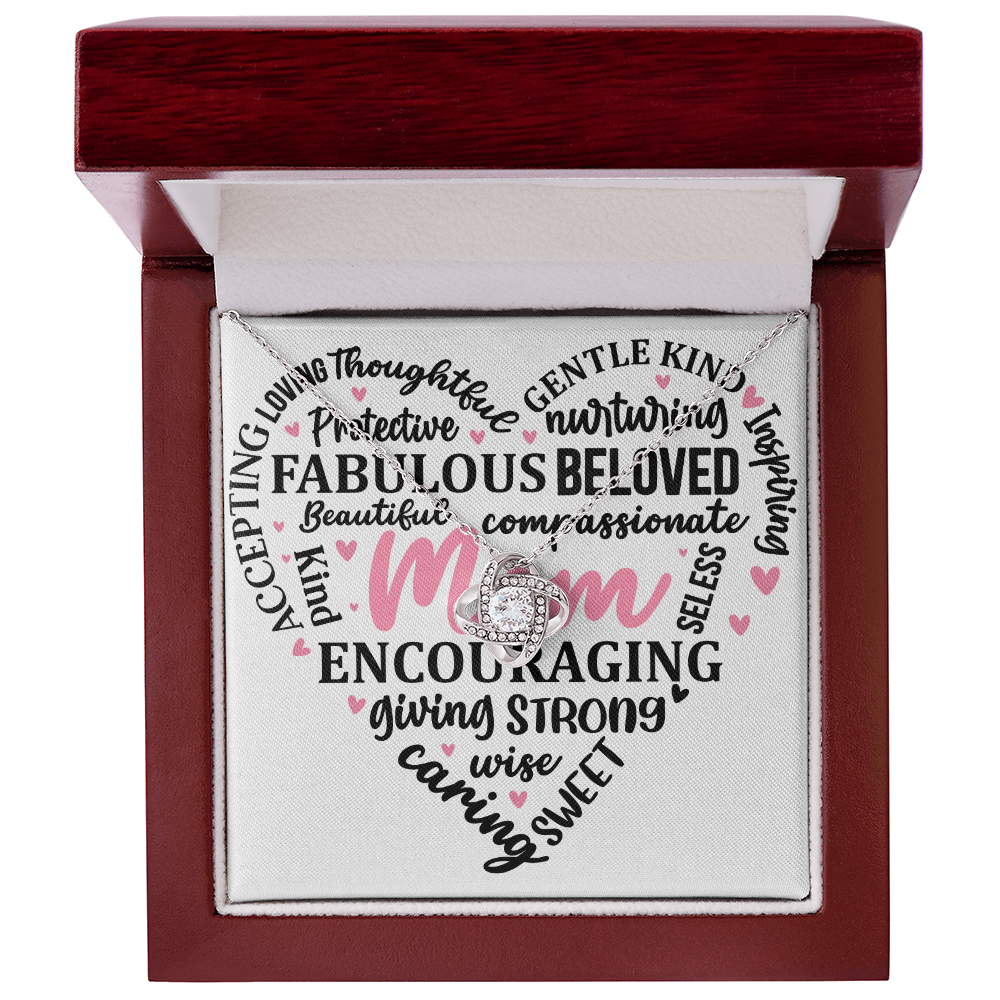 Mom You Are Amazing, Necklace and Message Card Gift For the Heart of the Family