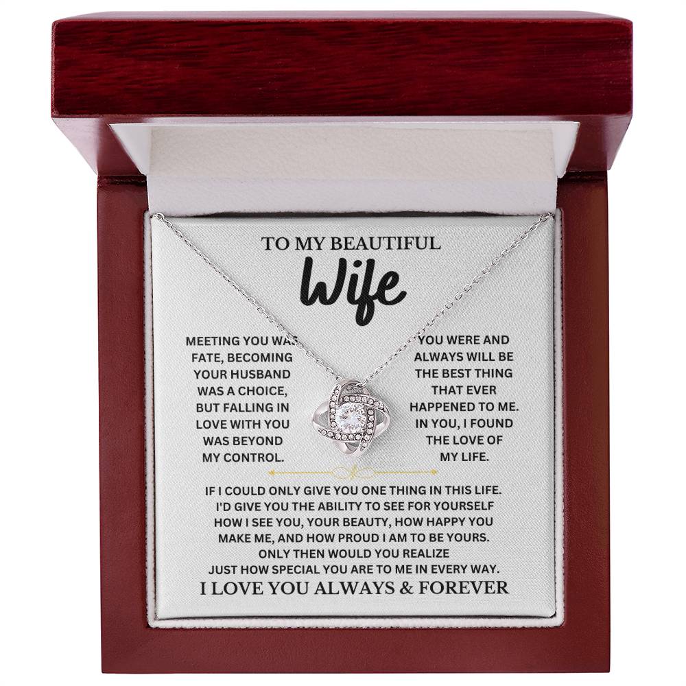 Wife, I Love You Always & Forever Necklace