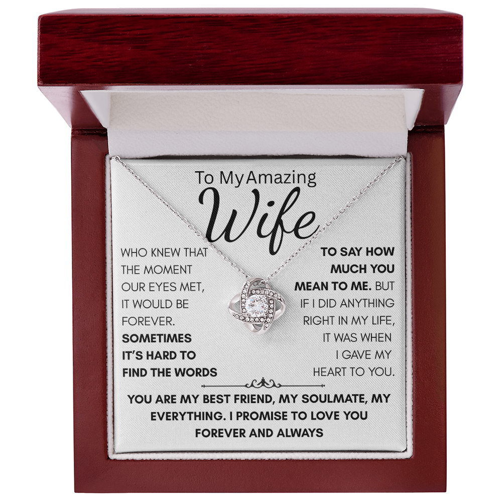 Your Wife, Your Best Friend, Your Forever, this gift reminds her every day how much you love her.