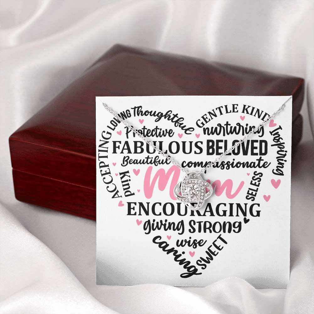 Mom You Are Amazing, Necklace and Message Card Gift For the Heart of the Family