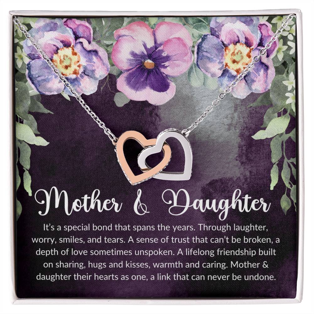 Mother and Daughter Necklace, an unbreakable bond.